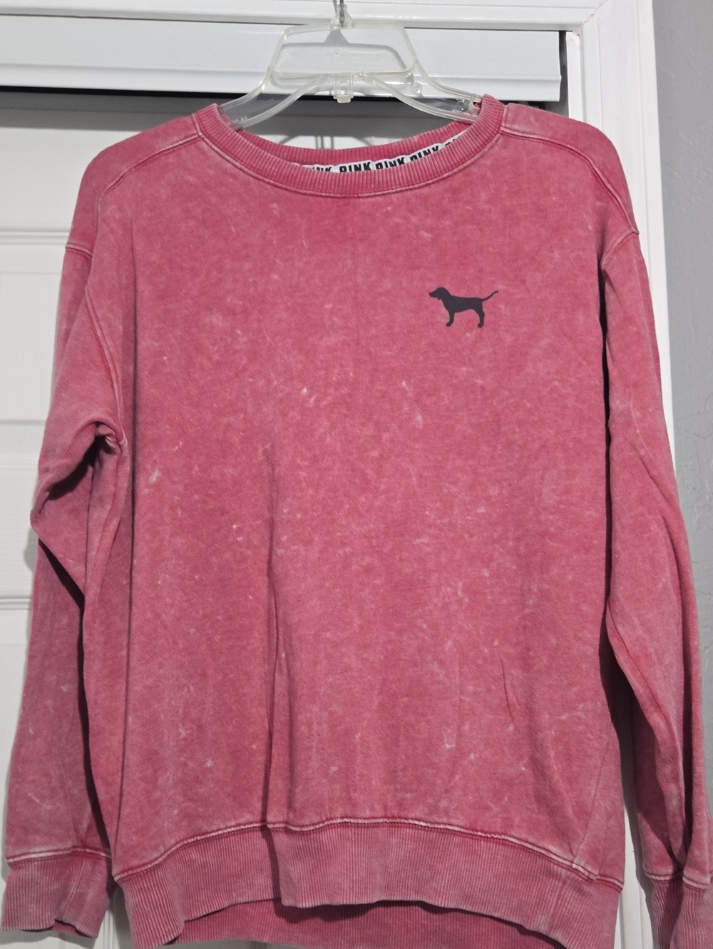 PINK Victoria's Secret Mineral Wash Pink Crewneck Sweatshirt